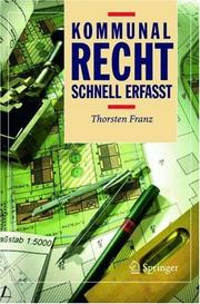 Cover of: Kommunalrecht - Schnell erfasst (Recht - schnell erfasst)