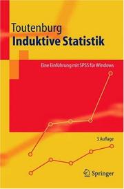 Cover of: Induktive Statistik by Helge Toutenburg