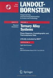 Cover of: Selected Systems from Al-Fe-V to Al-Ni-Zr (Numerical Data)