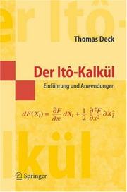 Der Itô-Kalkül by Thomas Deck