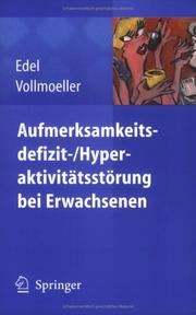 Cover of: Aufmerksamkeitsdefizit-/Aktivitätsstörung bei Erwachsenen