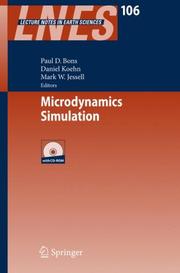 Cover of: Microdynamics Simulation (Lecture Notes in Earth Sciences) (Lecture Notes in Earth Sciences)