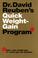 Cover of: Dr. David Reuben's Quick Weight-Gain Program (tm)