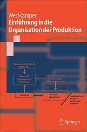 Cover of: Einführung in die Organisation der Produktion