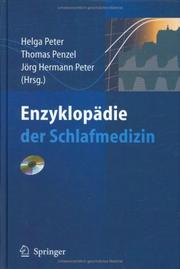 Cover of: Enzyklopädie der Schlafmedizin by 