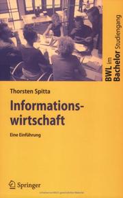 Cover of: Informationswirtschaft: Eine Einführung (BWL im Bachelor-Studiengang)