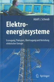 Cover of: Elektroenergiesysteme by Adolf J. Schwab