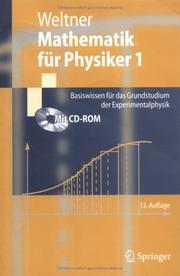 Cover of: Mathematik für Physiker 1: Basiswissen für das Grundstudium der Experimentalphysik (Springer-Lehrbuch)