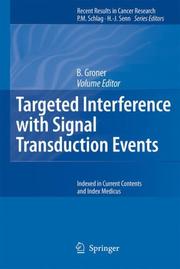 Cover of: Targeted Interference with Signal Transduction Events (Recent Results in Cancer Research)