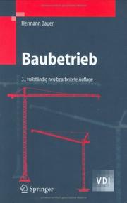 Cover of: Baubetrieb