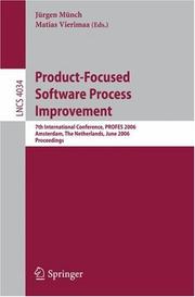 Cover of: Product-Focused Software Process Improvement | 
