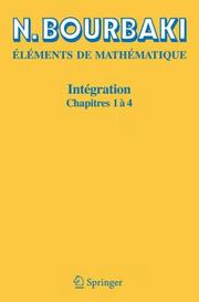 Cover of: Intégration by Nicolas Bourbaki
