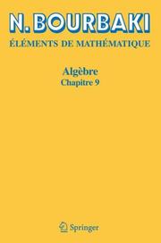 Cover of: Algèbre by Nicolas Bourbaki