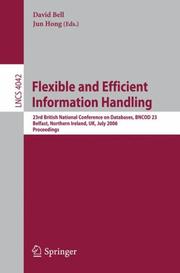 Cover of: Flexible and Efficient Information Handling | 