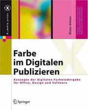 Cover of: Farbe im Digitalen Publizieren by Klaus Simon