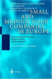 Cover of: Small and Medium Sized Companies in Europe: Environmental Performance, Competitiveness and Management: International EU Case Studies