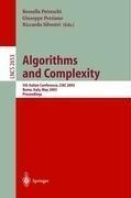 Cover of: Algorithms and Complexity by Rosella Petreschi, Giuseppe Persiano, Riccardo Silvestri