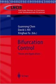 Cover of: Bifurcation Control: Theory and Applications (Lecture Notes in Control and Information Sciences)