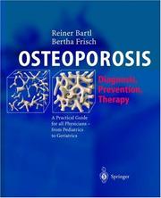 Cover of: OSTEOPOROSIS: Diagnosis, Prevention, Therapy