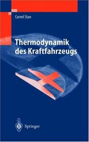Cover of: Thermodynamik des Kraftfahrzeugs by Cornel Stan