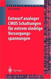 Cover of: Entwurf analoger CMOS Schaltungen für extrem niedrige Versorgungsspannungen (Halbleiter-Elektronik)