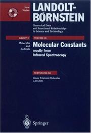 Cover of: Linear Triatomic Molecules: C2H (CCH) (Landolt-Bornstein)