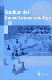 Cover of: Studium der Umweltwissenschaften: Sozialwissenschaften