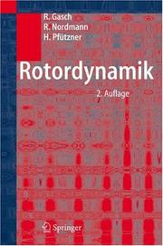 Cover of: Rotordynamik