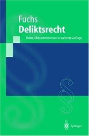 Cover of: Deliktsrecht (Springer-Lehrbuch)