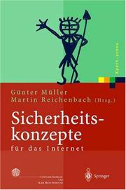 Cover of: Sicherheitskonzepte für das Internet: 5. Berliner Kolloquium der Gottlieb Daimler- und Karl Benz-Stiftung (Xpert.press)