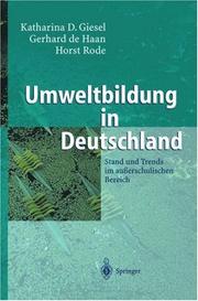 Cover of: Umweltbildung in Deutschland: Stand und Trends im außerschulischen Bereich