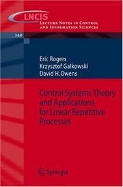 Cover of: Control Systems Theory and Applications for Linear Repetitive Processes (Lecture Notes in Control and Information Sciences) (Lecture Notes in Control and Information Sciences)