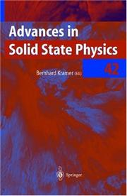 Cover of: Advances Solid State Physics 42 (Advances in Solid State Physics)