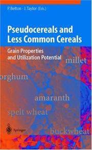 Cover of: Pseudocereals and Less Common Cereals