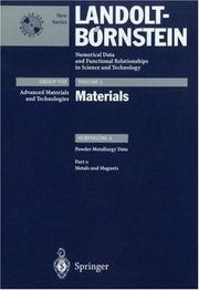 Cover of: Metals and Magnets by V. Behrens, P. Beiss, B. Commandeur, J.J. Dunkley, H. Harada, N. Horiishi, K. Hummert, P. Jansson, G. Kientopf, D. Lupton, B. Mais, H. Müller, R. Müller, T. Murase, H. Nagel