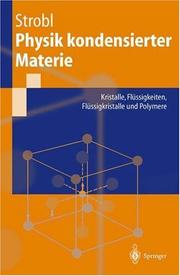 Cover of: Physik kondensierter Materie by Gert Strobl