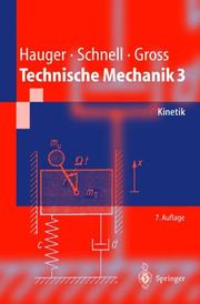 Cover of: Technische Mechanik 3. Kinetik.