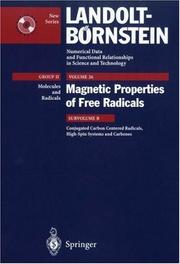 Cover of: Magnetic Properties of Free Radicals