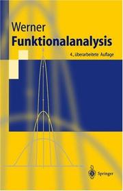 Cover of: Funktionalanalysis (Springer-Lehrbuch) by Dirk Werner