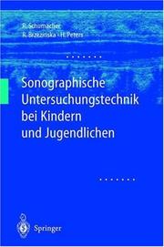Cover of: Sonographische Untersuchungstechnik bei Kindern und Jugendlichen