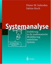 Cover of: Systemanalyse: Einführung in die mathematische Modellierung natürlicher Systeme