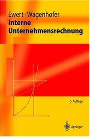 Cover of: Interne Unternehmensrechnung (Springer-Lehrbuch)