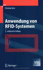 Cover of: Anwendung von RFID-Systemen (VDI-Buch)