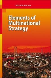 Cover of: Elements of Multinational Strategy