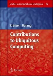 Cover of: Contributions to Ubiquitous Computing (Studies in Computational Intelligence)