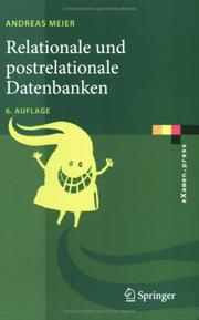 Cover of: Relationale und postrelationale Datenbanken (eXamen.press)