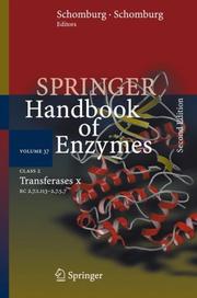 Cover of: Class 2 Transferases X: EC 2.7.1.113 - 2.7.5.7 (Springer Handbook of Enzymes) (Springer Handbook of Enzymes)
