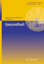 Cover of: Gesundheit (Heidelberger Jahrbücher)