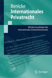 Cover of: Internationales Privatrecht: Mit den Grundzügen des Internationalen Zivilverfahrensrechts (Springer-Lehrbuch)