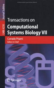 Transactions on Computational Systems Biology VII by Corrado Priami